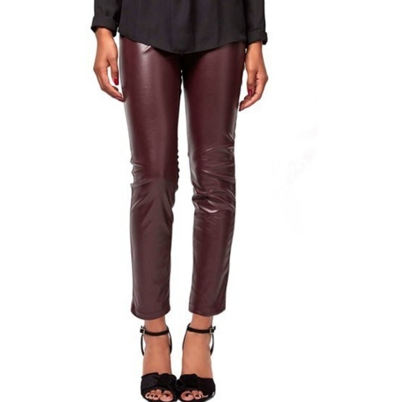 Topshop Pants - TOPSHOP faux leather pants